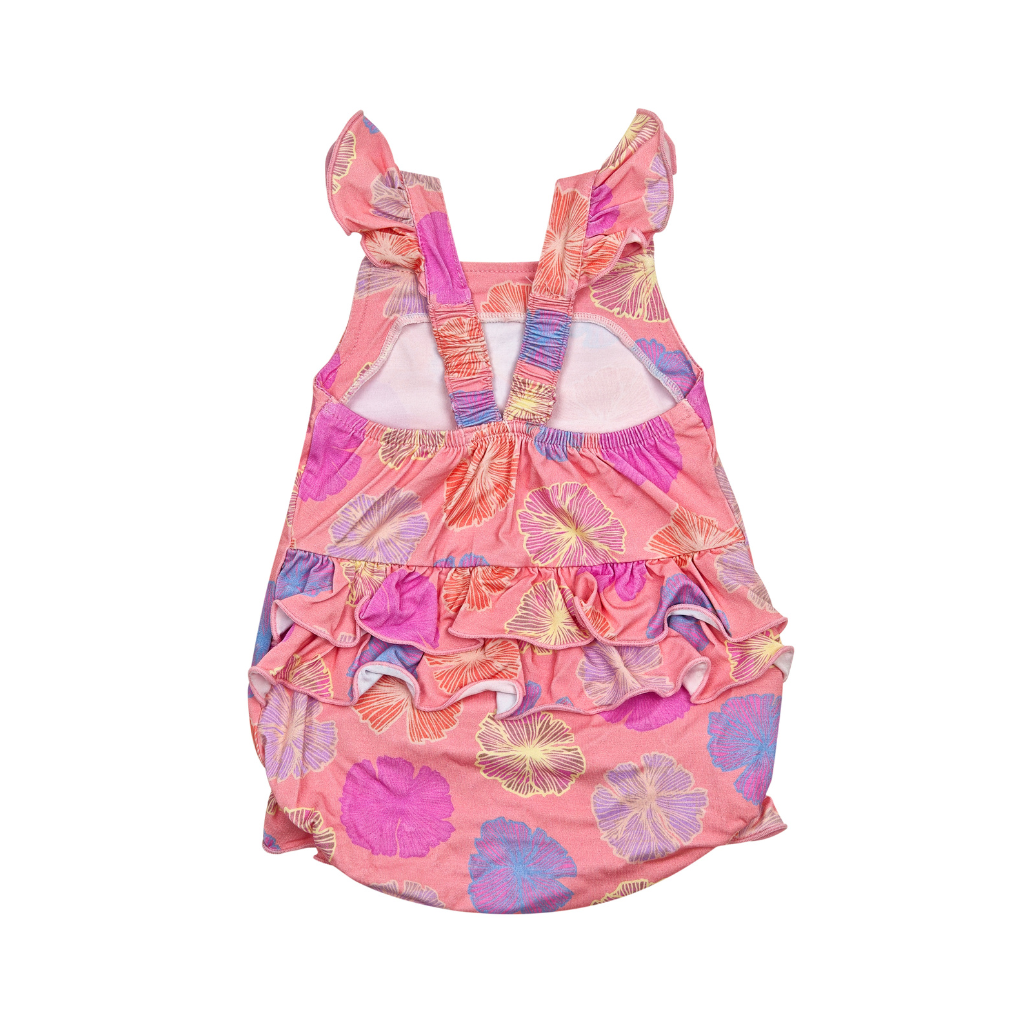 Seaflower Ruffle Bamboo Romper