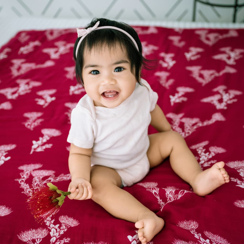 ʻŌhiʻa Lehua Baby Quilt