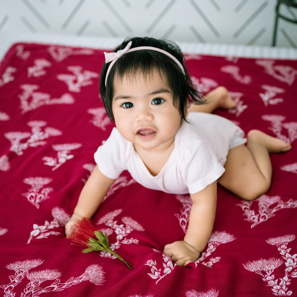 ʻŌhiʻa Lehua Baby Quilt