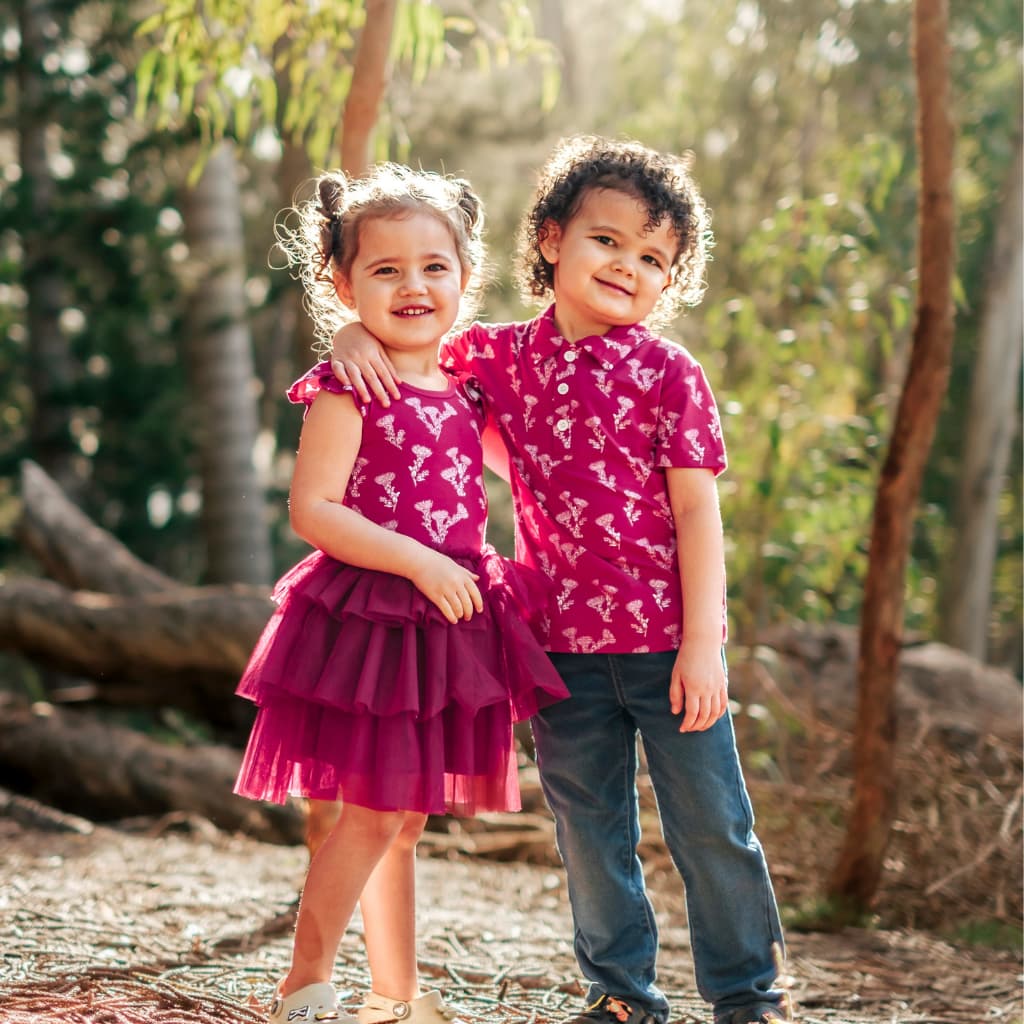 ʻŌhiʻa Lehua Bamboo Polo Shirt