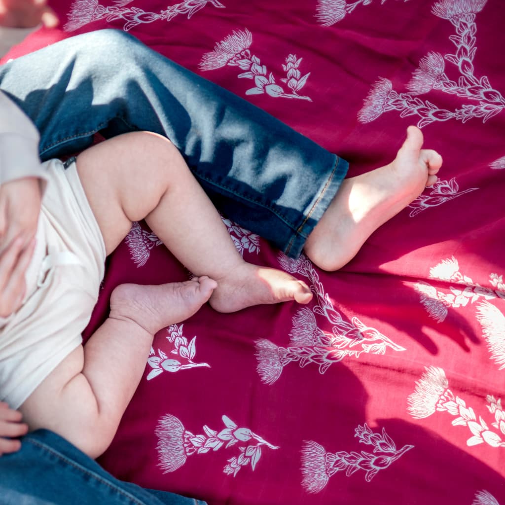 ʻŌhiʻa Lehua Throw Blanket