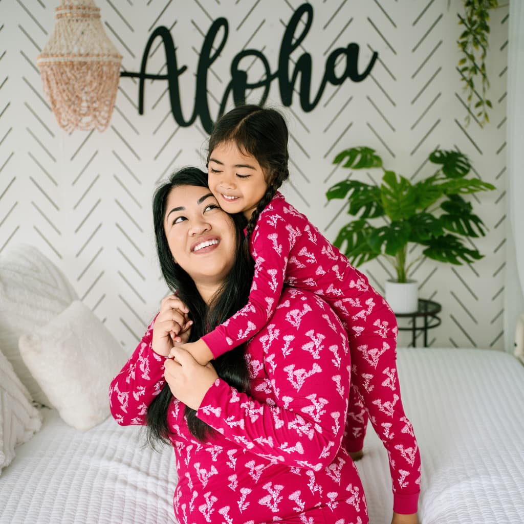 ʻŌhiʻa Lehua Women's Long Bamboo Pajamas