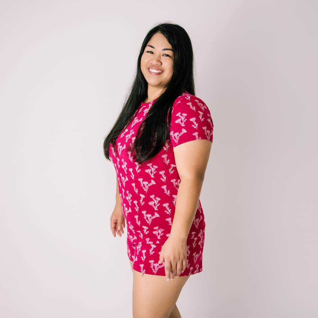 ʻŌhiʻa Lehua Women's Short Bamboo Pajamas