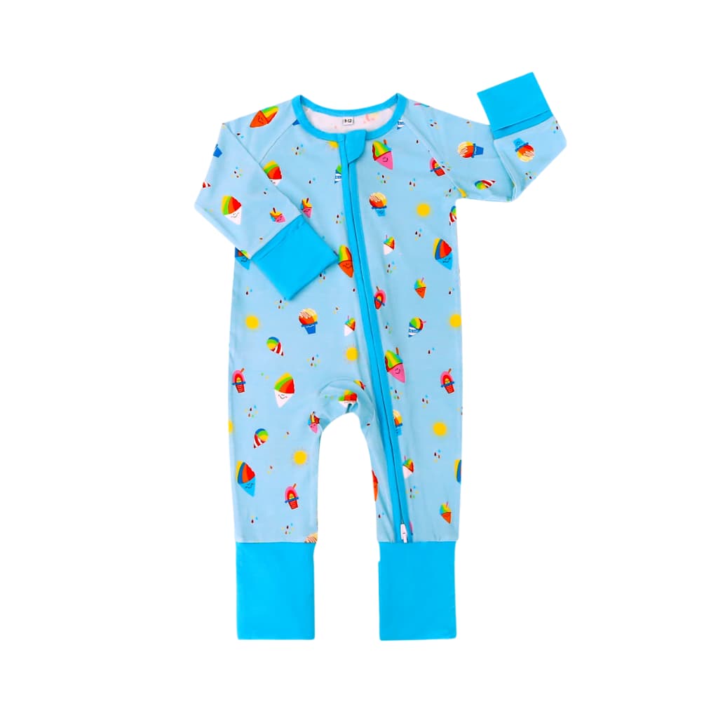 Rainbow Shave Ice Bamboo Coverall