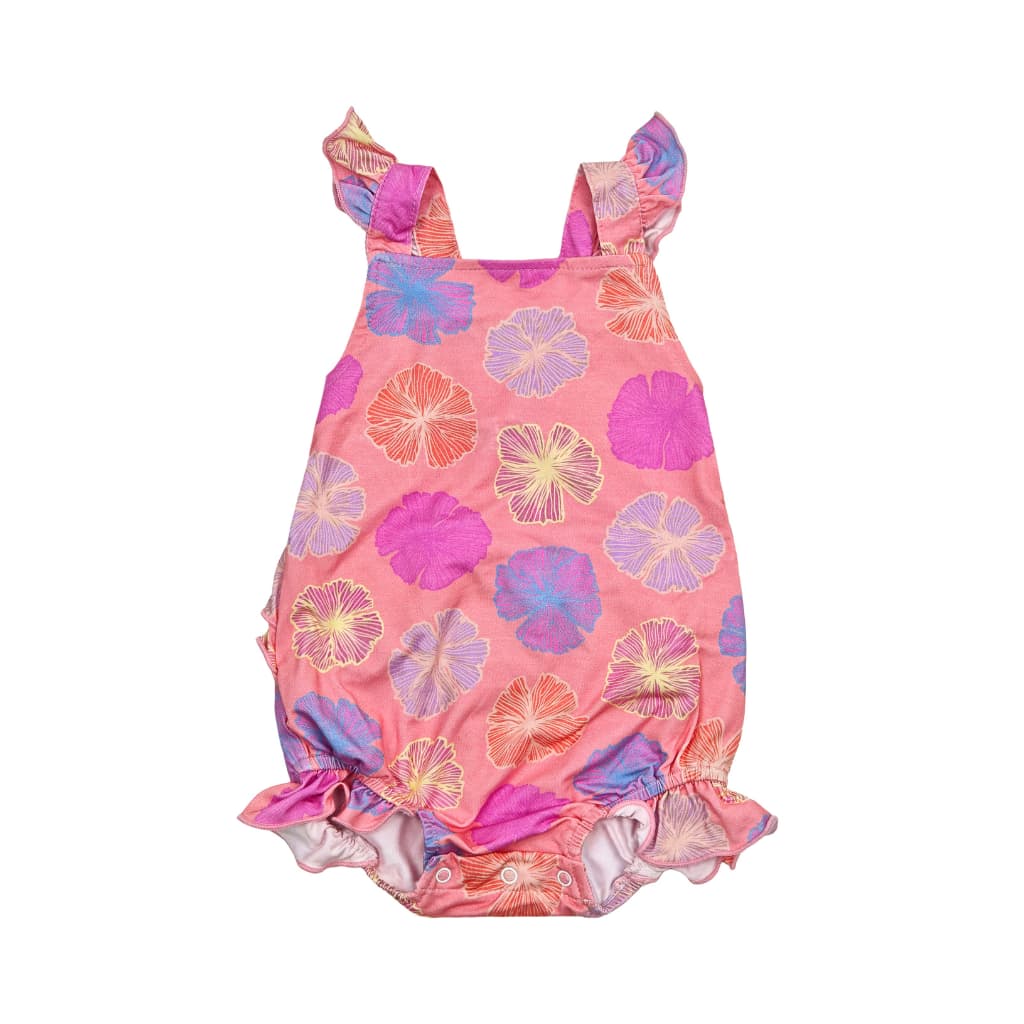 Seaflower Ruffle Bamboo Romper