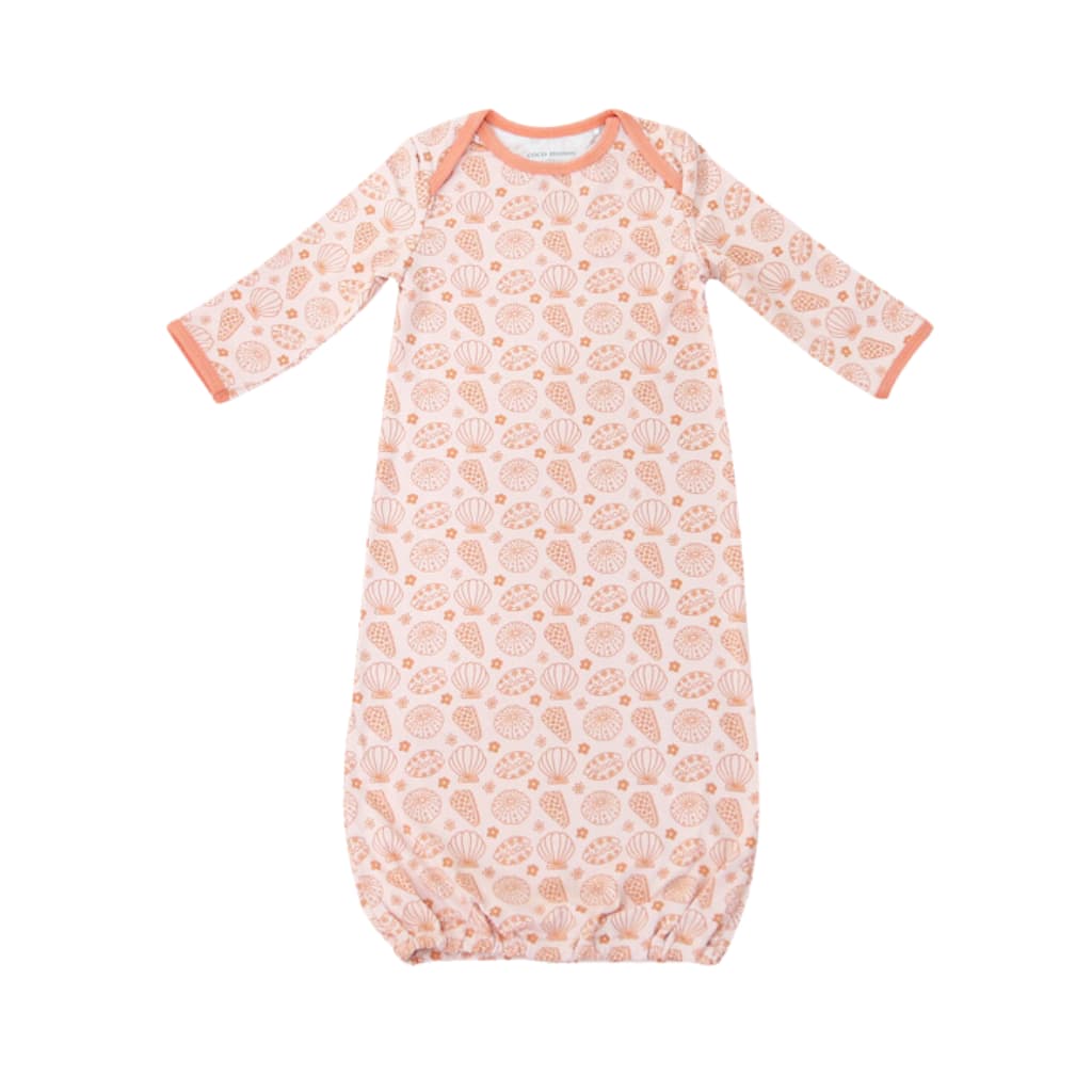 Shell-abrate Bamboo Layette Gown