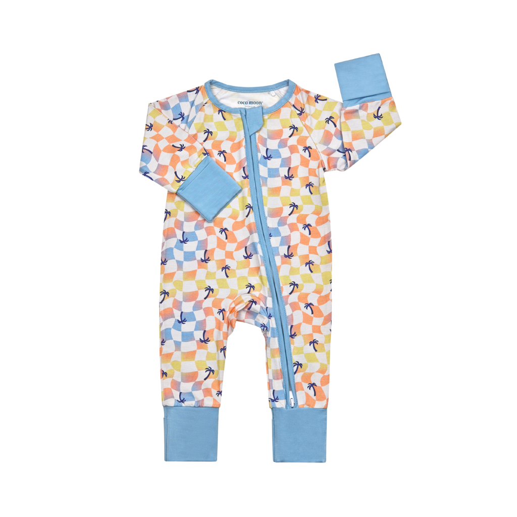 Sunset Checker Bamboo Coverall