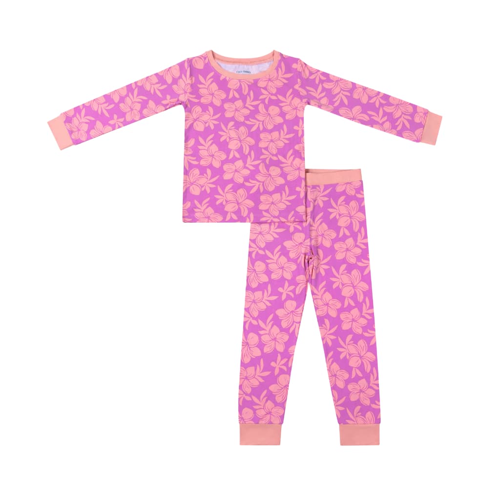 Sunrise Blooms Long Bamboo Pajamas