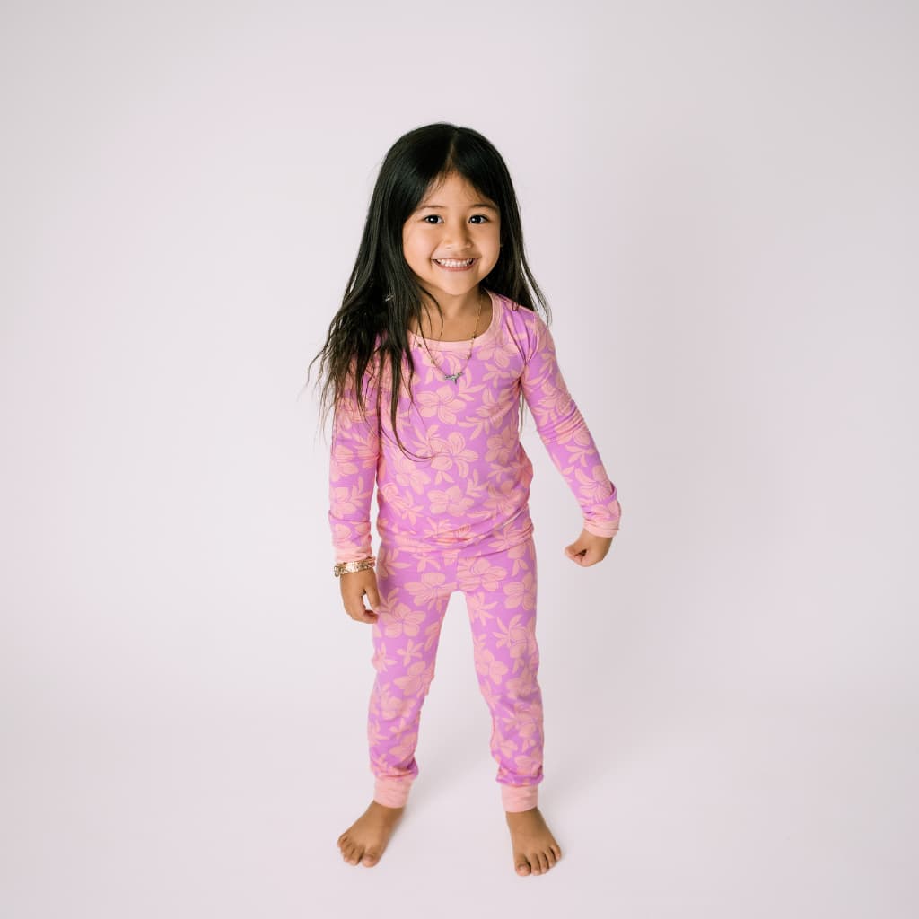 Sunrise Blooms Long Bamboo Pajamas