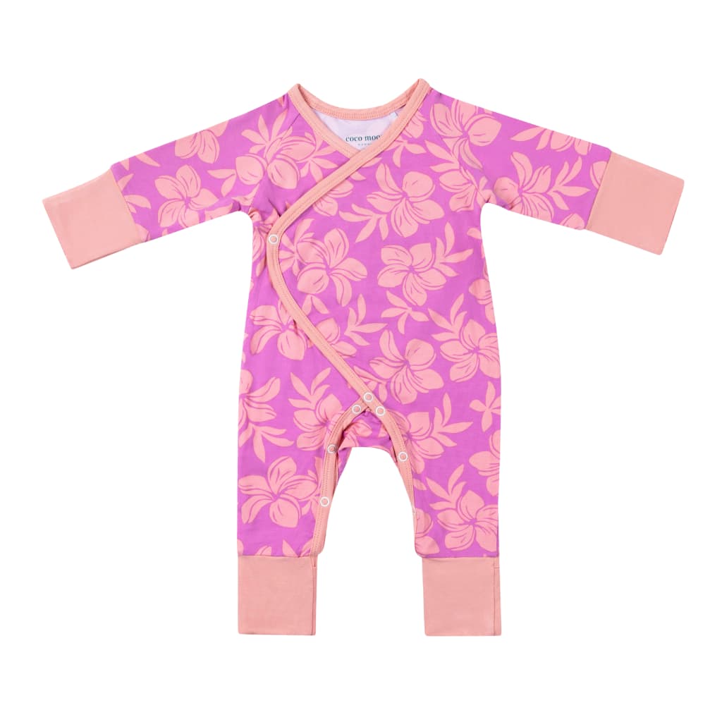 Sunrise Blooms Bamboo Newborn Coverall