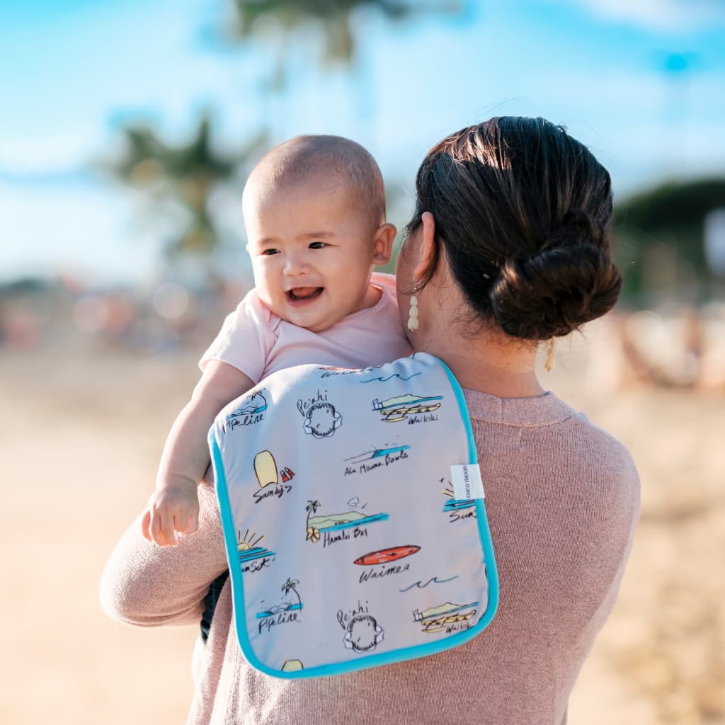 Surf Report Burp Cloth