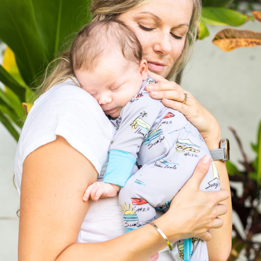 Surf Report Bamboo Newborn Coverall