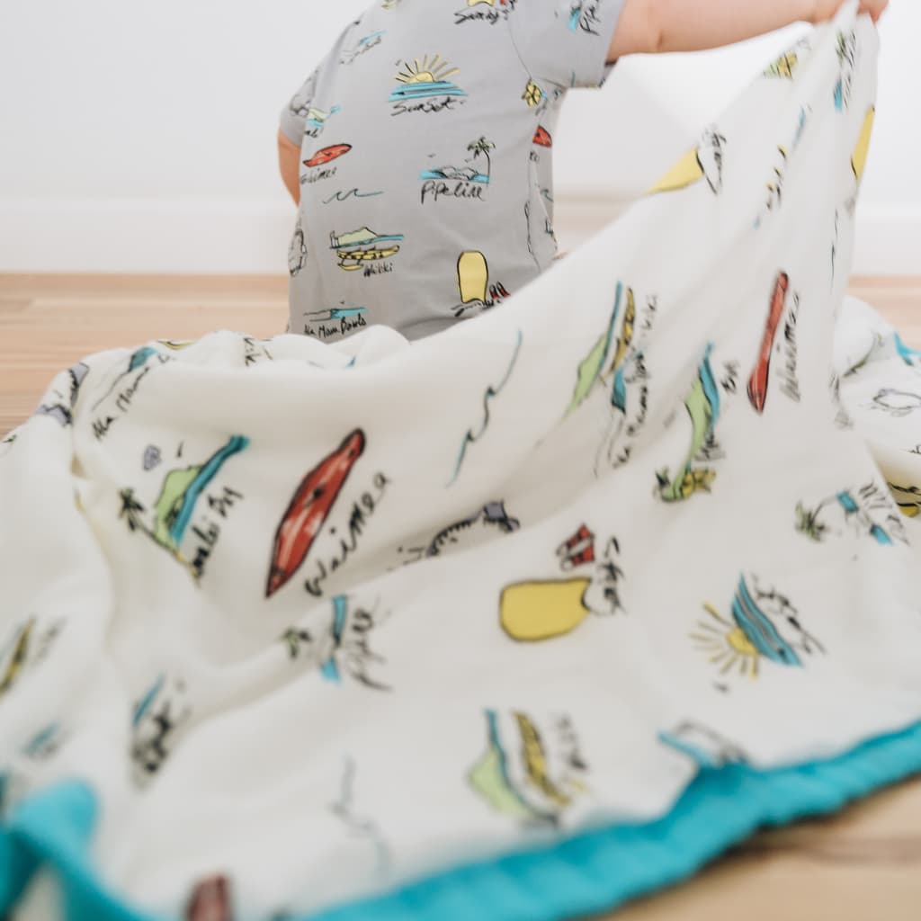 Surf Report Baby Quilt