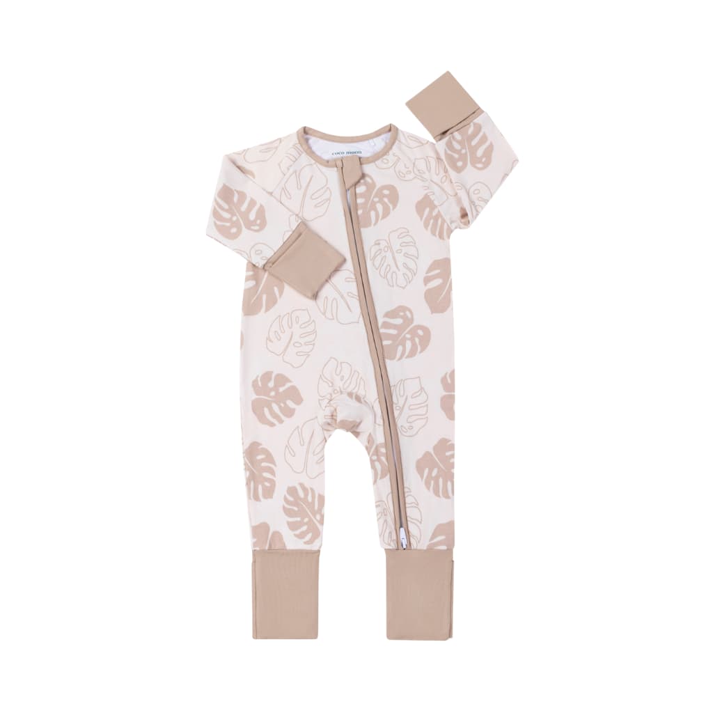 Toasted Monstera Bamboo Coverall