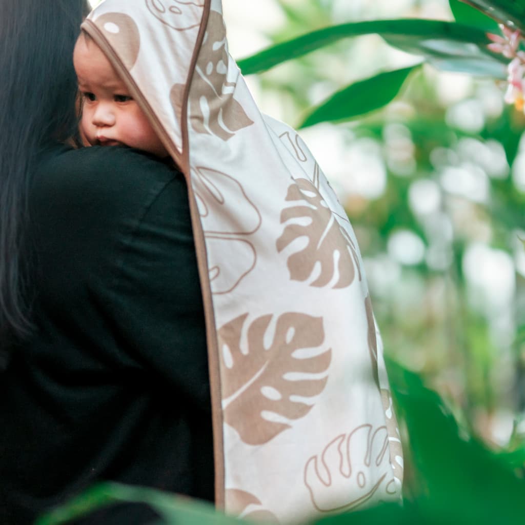 Toasted Monstera Hooded Towel Set