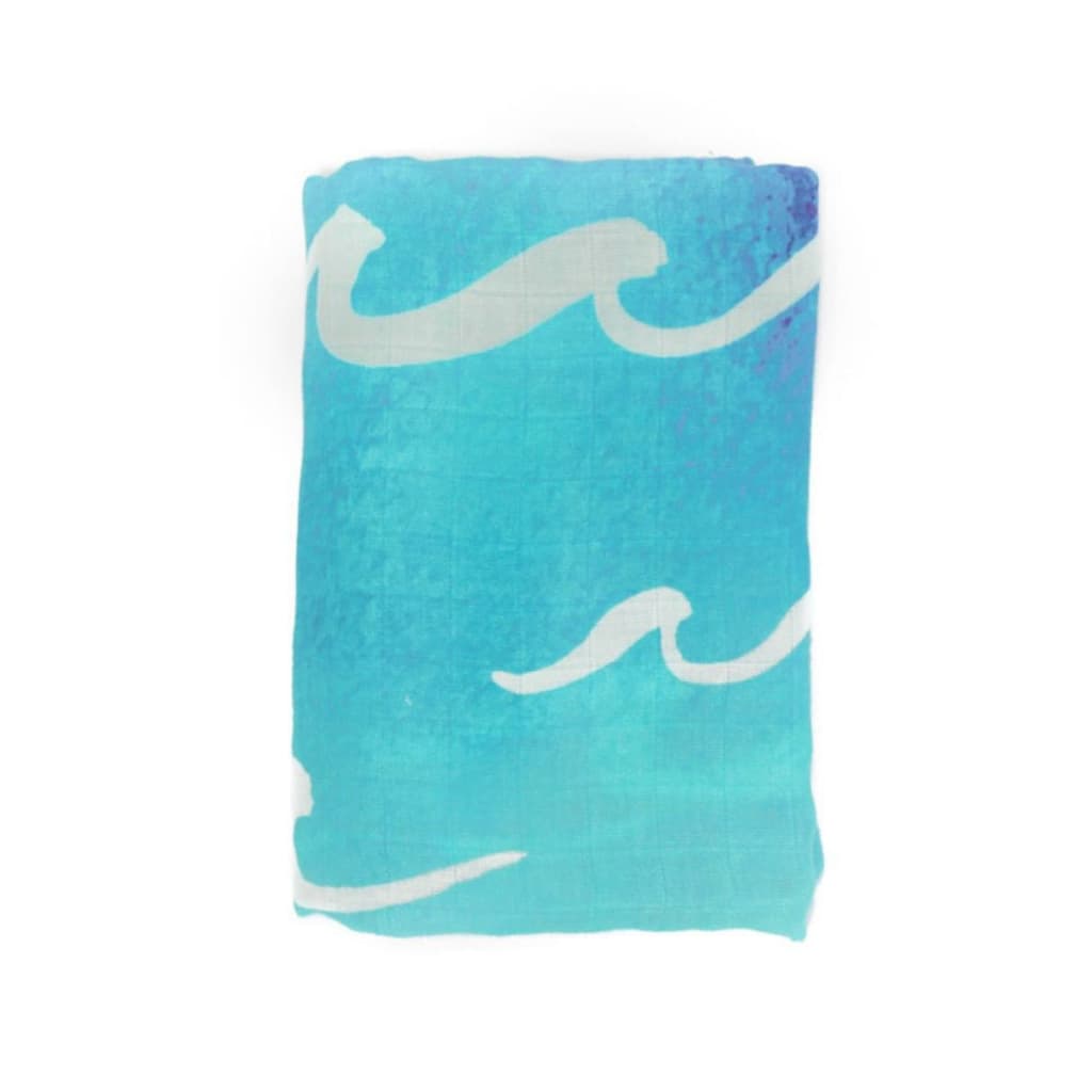 nalu muslin swaddle blanket coco moon hawaii