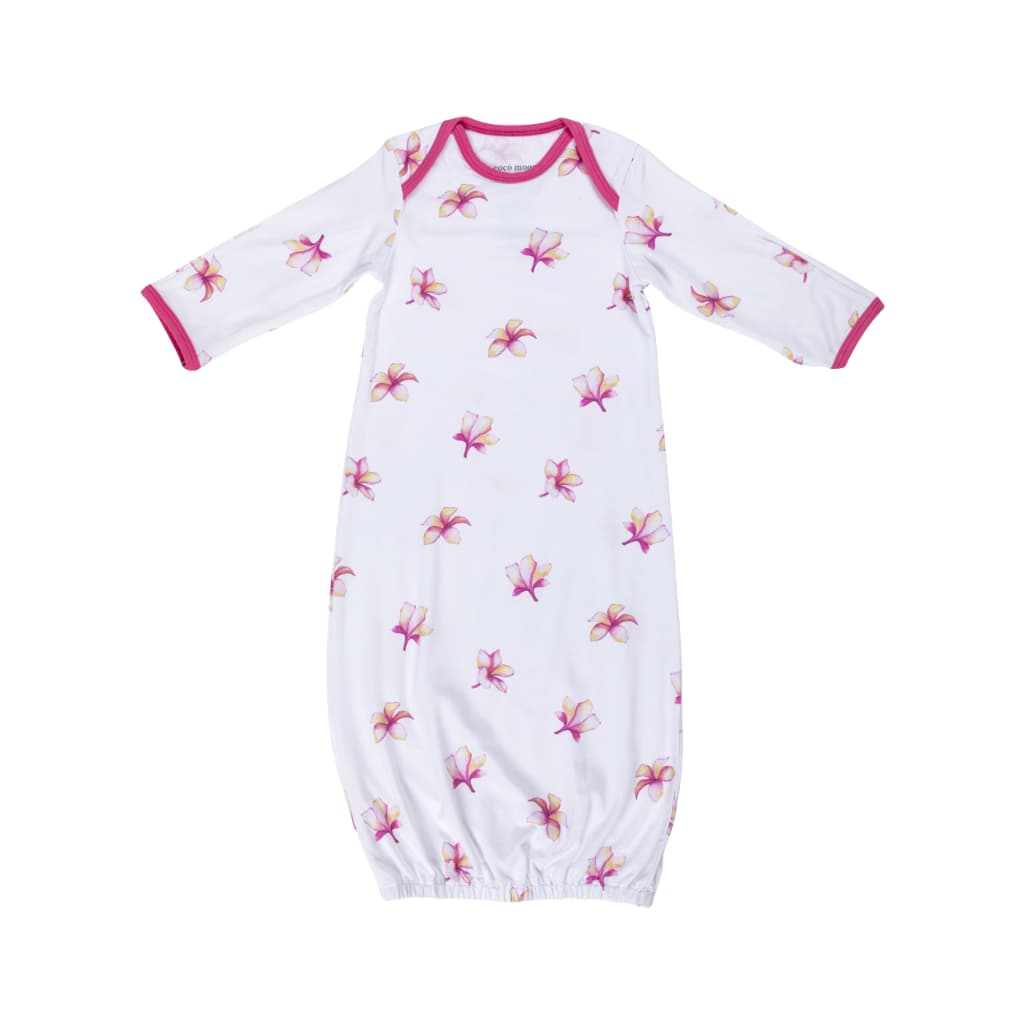 Plumeria Bamboo Layette Gown