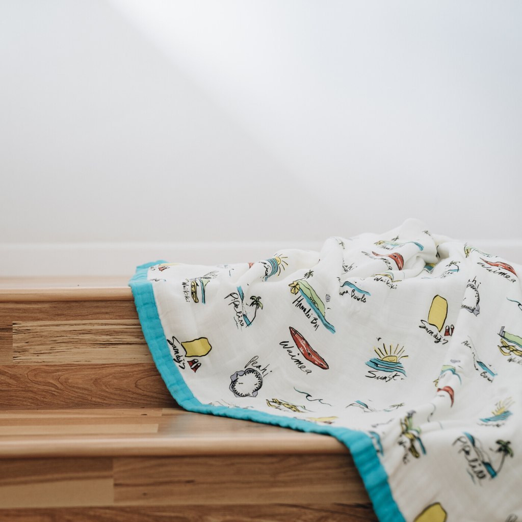 Surf Report Baby Quilt